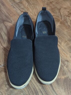Kate & Kelly Black Slip-On Knit Casual Shoes